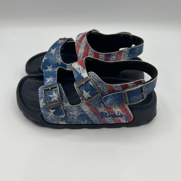 BIRKENSTOCK BIRKIS'S Sandals Stars & Stripes USA Flag Size EU29 - Picture 6 of 10